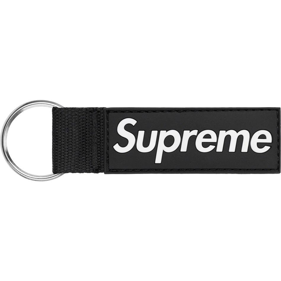 Akcesoria Supreme Webbing Keychain Czarne | PL182FM