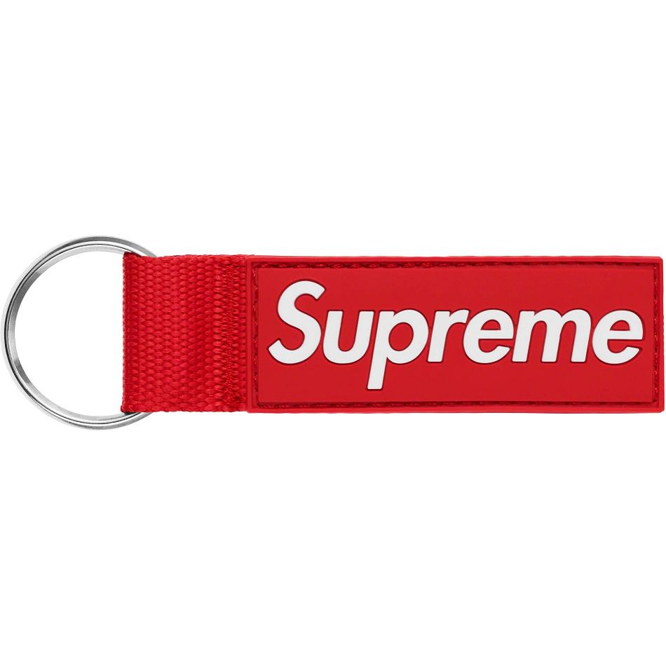 Akcesoria Supreme Webbing Keychain Czerwone | PL183GL