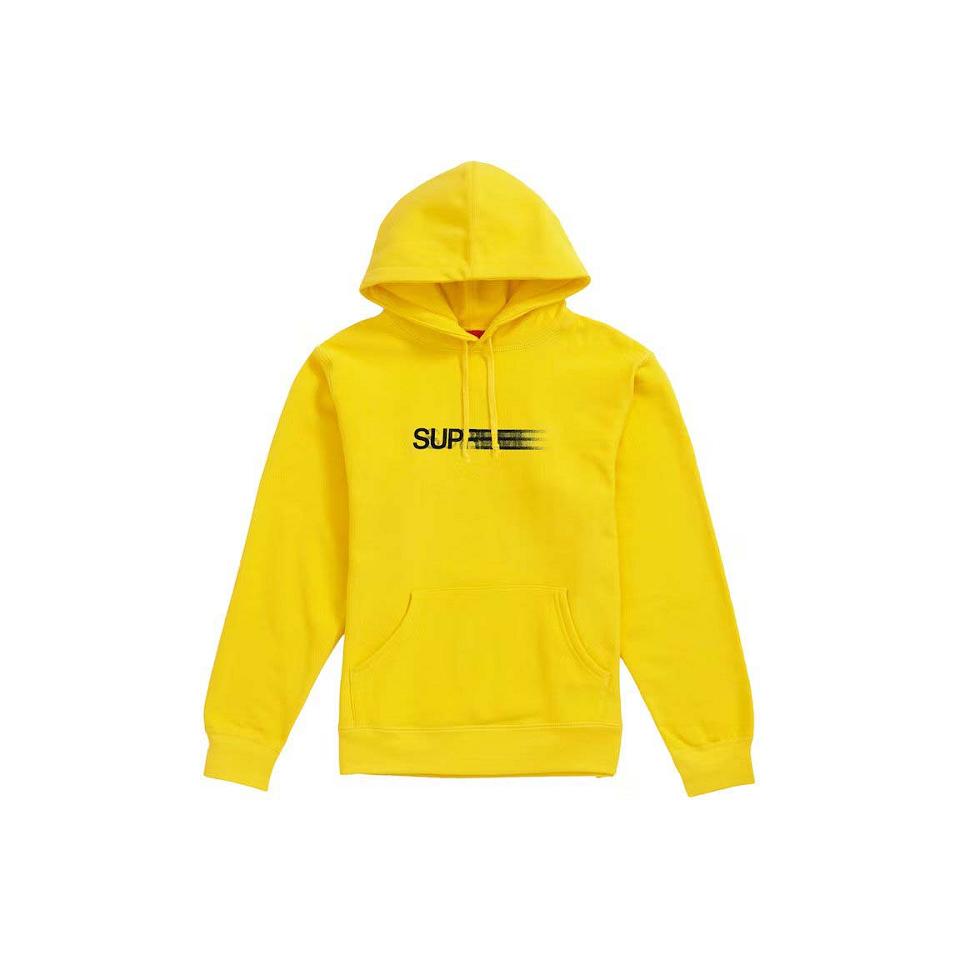 Bluzy Supreme Motion Logo Zakapturzony Żółte | PL264KI