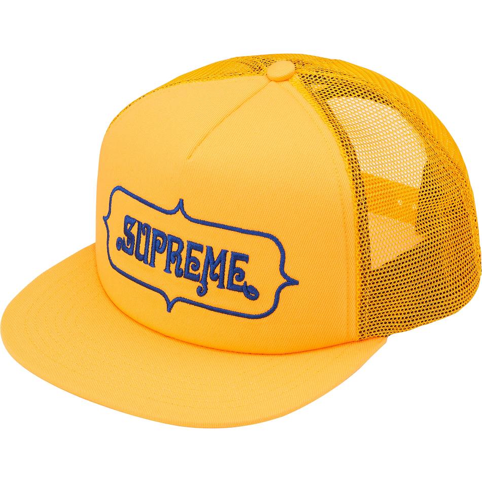 Czapki Supreme Highest Mesh Back 5-Panel Żółte | PL131GL