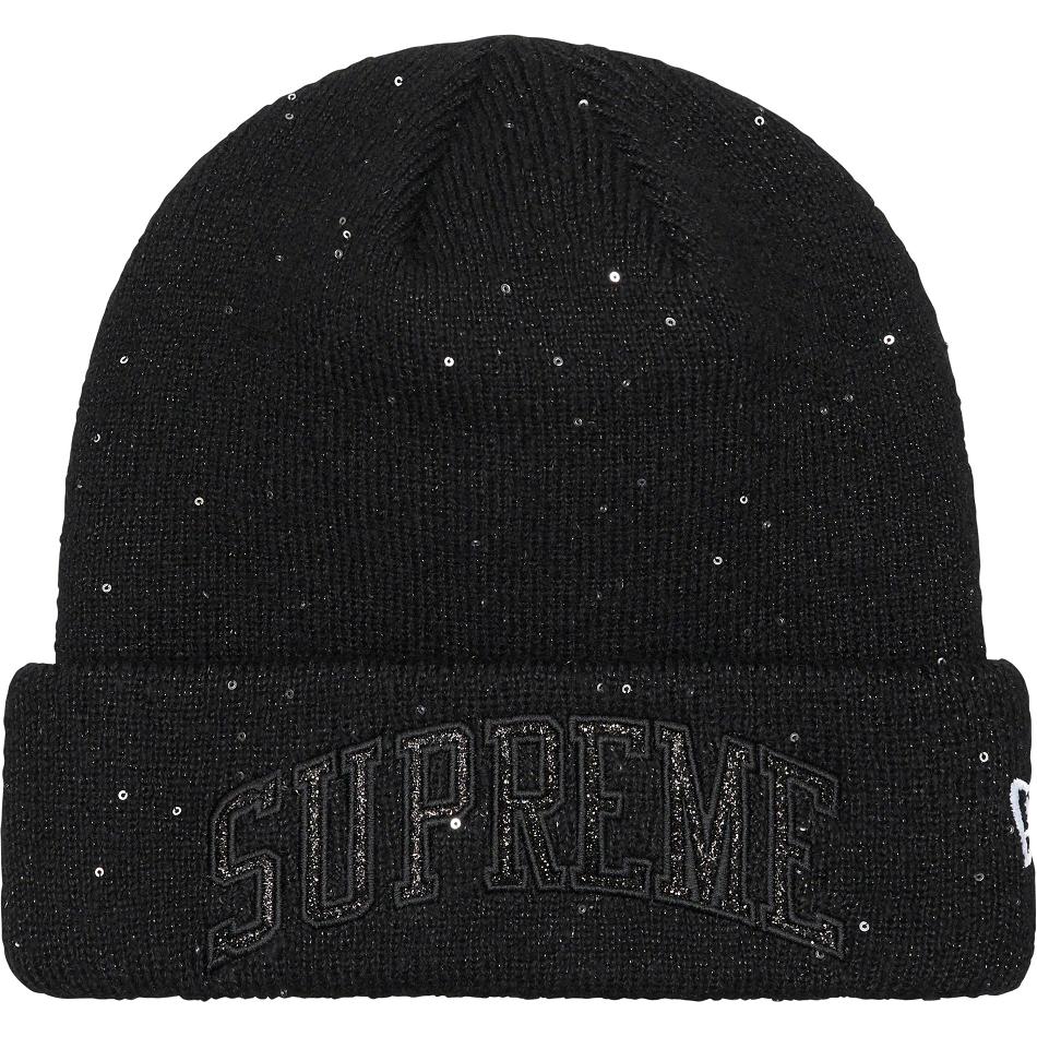 Czapki Supreme New Era® Metallic Arc Beanie Czarne | PL146RW