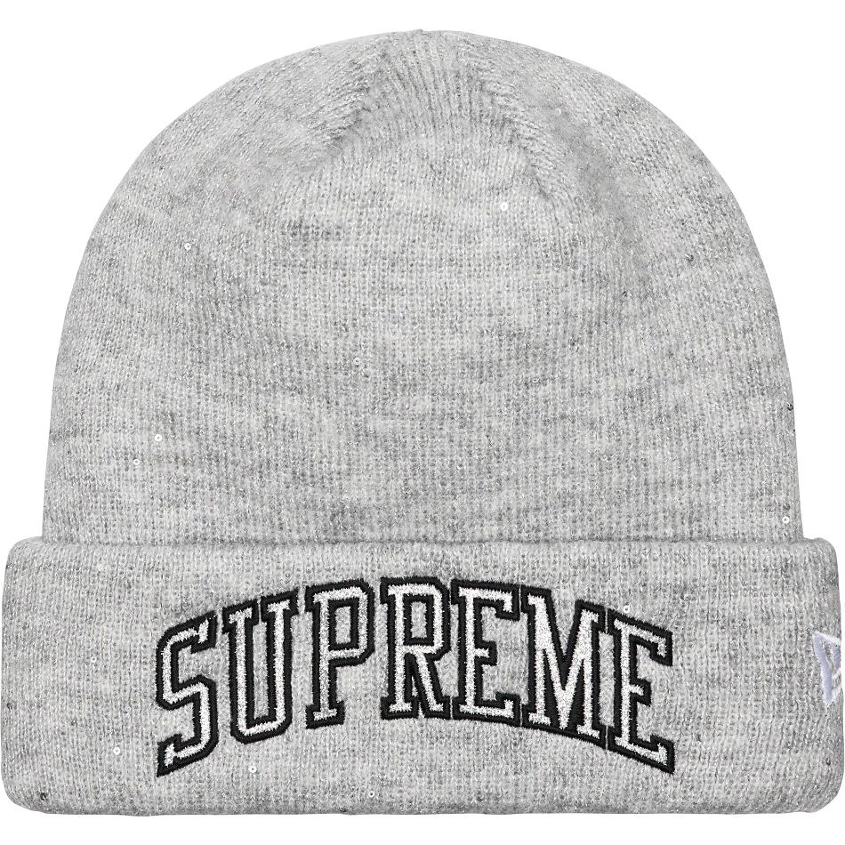 Czapki Supreme New Era® Metallic Arc Beanie Szare | PL148YU