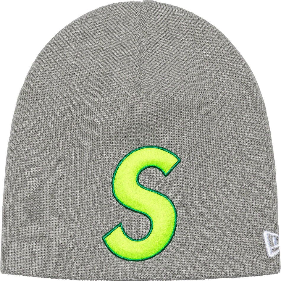 Czapki Supreme New Era® S Logo Beanie Szare | PL151OR