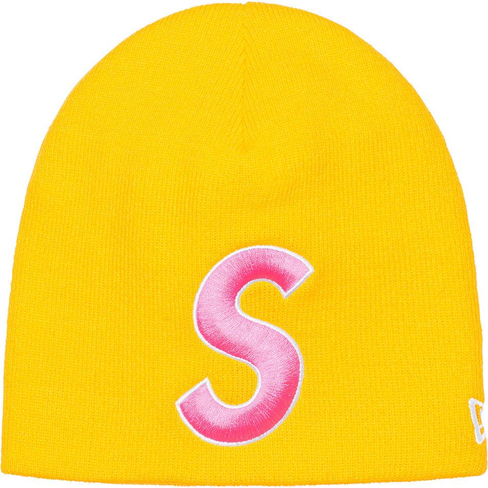 Czapki Supreme New Era® S Logo Beanie Żółte | PL153AP