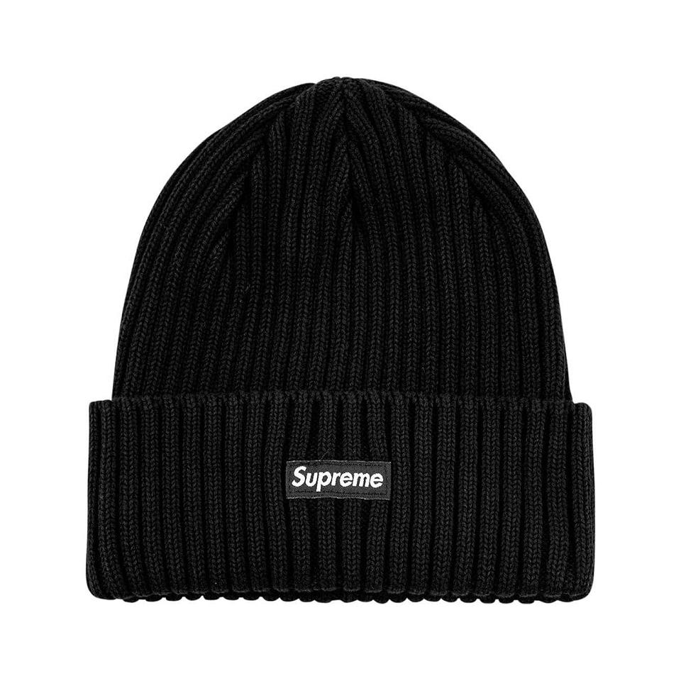 Czapki Supreme Overdyed Logo Beanie Czarne | PL108KI