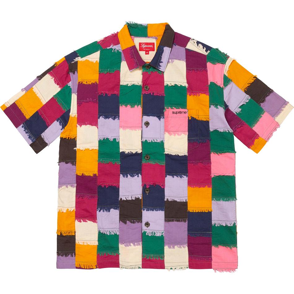 Koszule Supreme Patchwork S/S Kolorowe | PL375NB