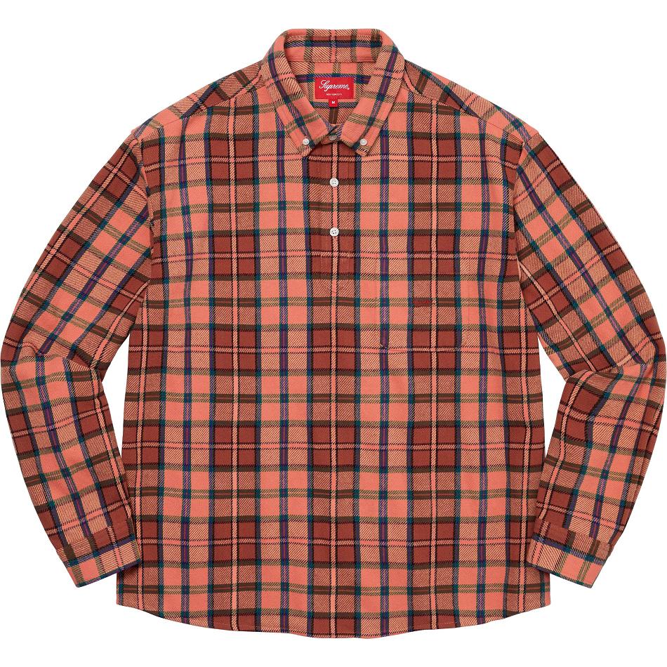 Koszule Supreme Pullover Plaid Flannel Różowe | PL378WY