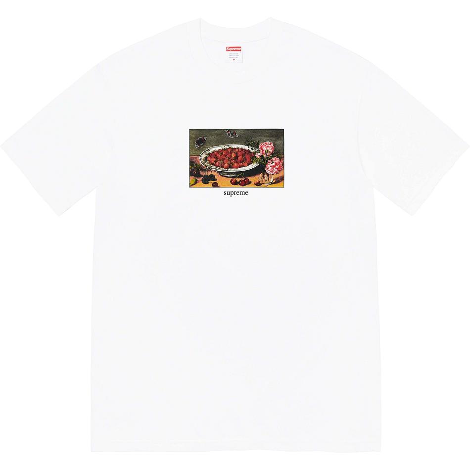 Koszulki Supreme Strawberries Tee Białe | PL250RW