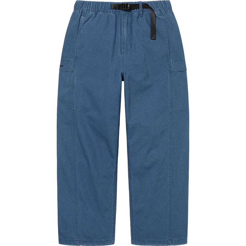 Spodnie Supreme Belted Trailowe Pant Granatowe | PL413AP