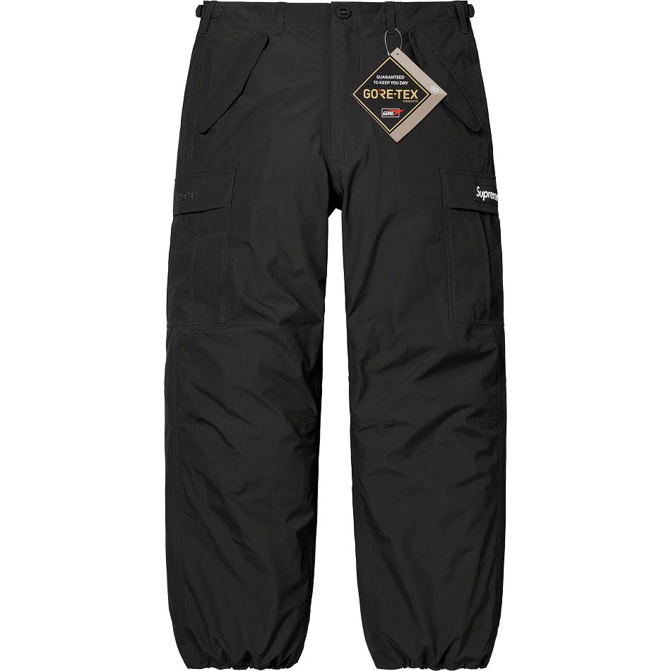 Spodnie Supreme GORE-TEX PACLITE® Cargo Pant Czarne | PL412PQ