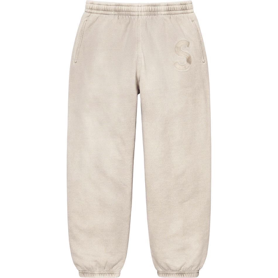 Spodnie Supreme Overdyed S Logo Sweatpant Beżowe | PL402MA