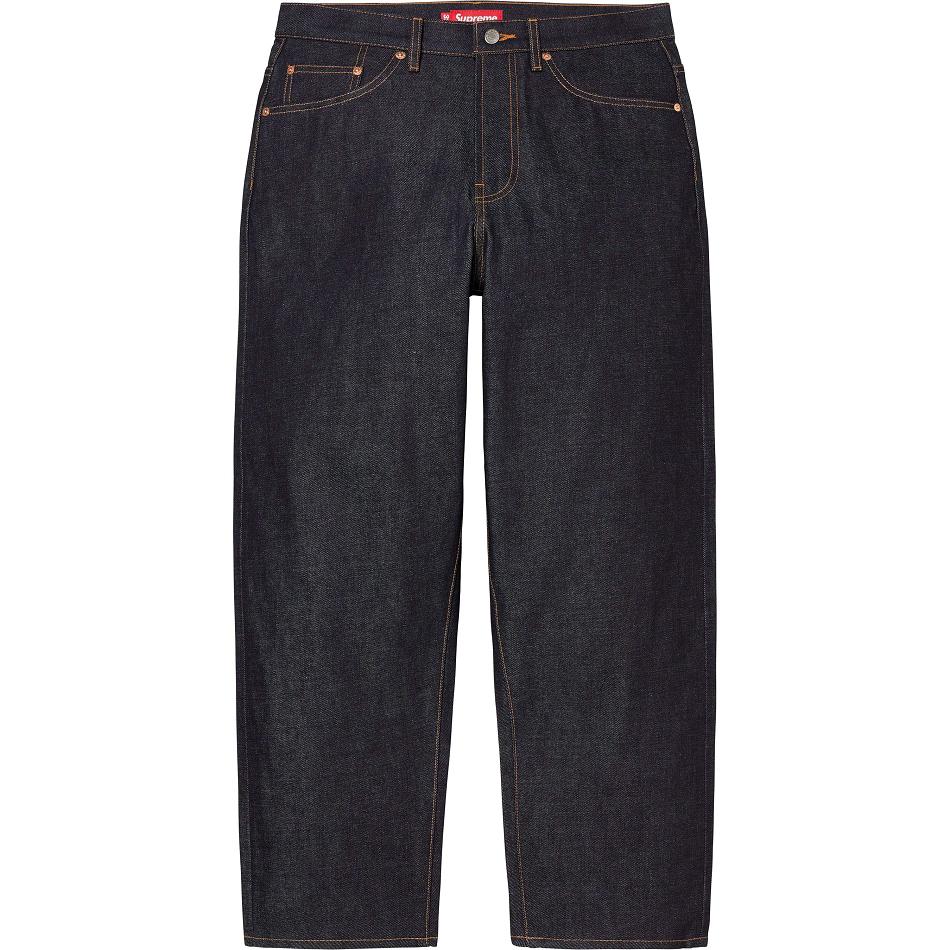 Spodnie Supreme Rigid Baggy Jean Czarne | PL427NB