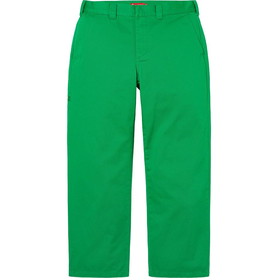 Spodnie Supreme Robocze Pant Zielone | PL418HK