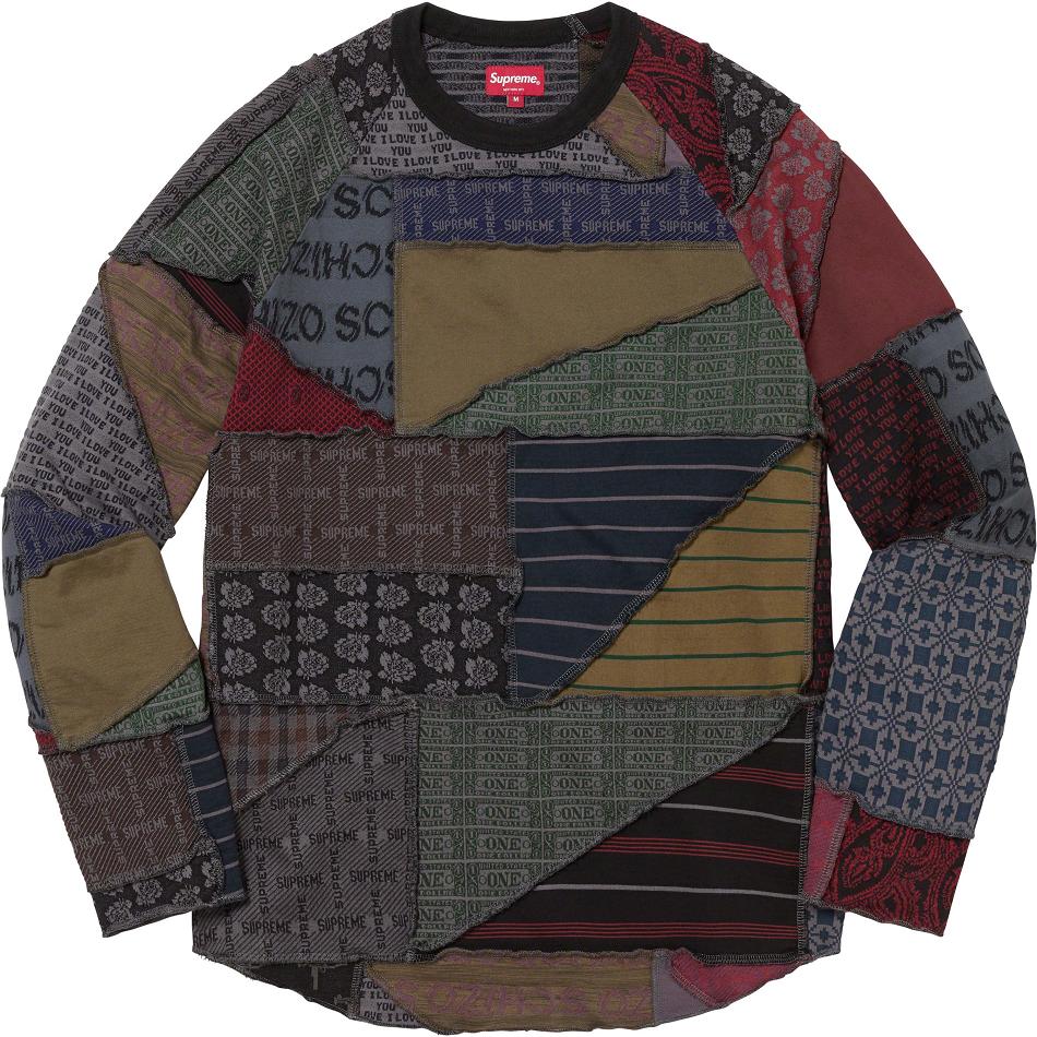 Swetry Supreme Patchwork Jacquard L/S Top Czarne Kolorowe | PL325QZ