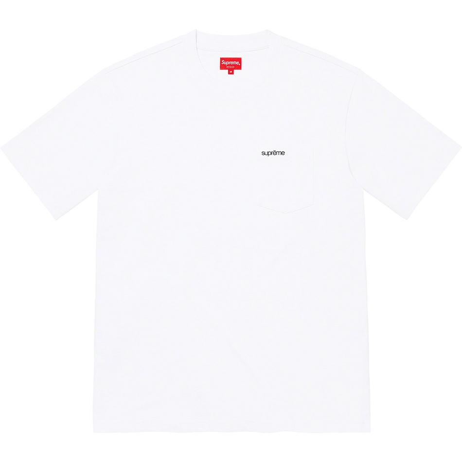 Swetry Supreme S/S Pocket Tee Białe | PL322BC