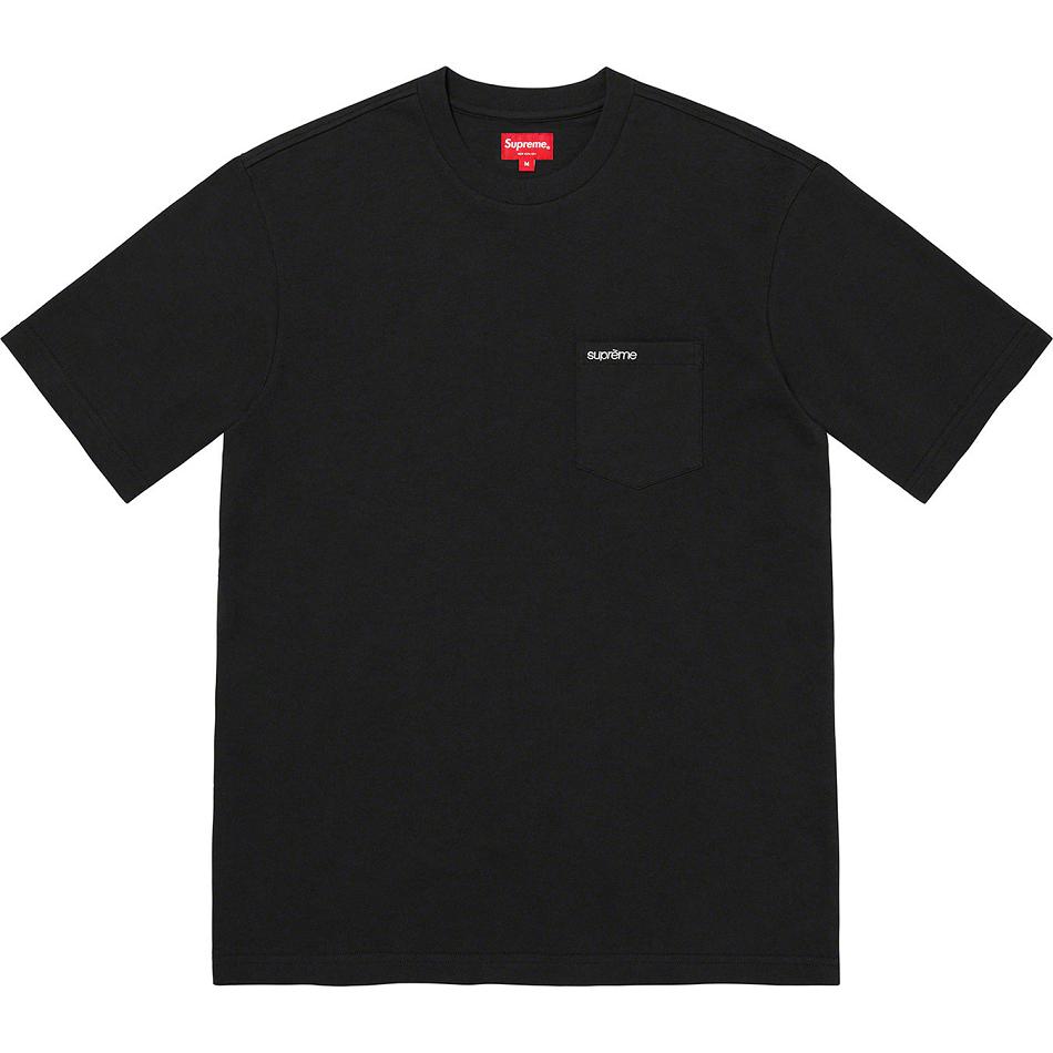 Swetry Supreme S/S Pocket Tee Czarne | PL320CE