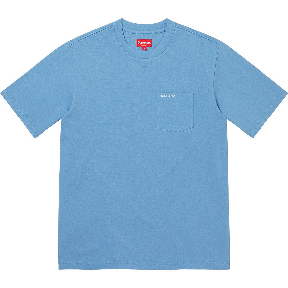 Swetry Supreme S/S Pocket Tee Turkusowe | PL316KI