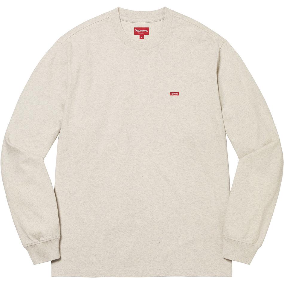 Swetry Supreme Small Box L/S Tee Beżowe | PL343LH