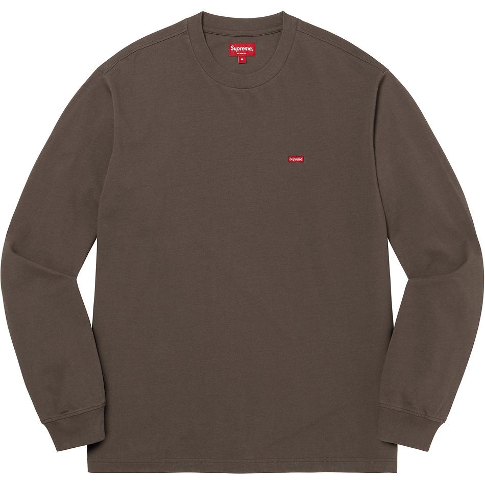 Swetry Supreme Small Box L/S Tee Brązowe | PL341JJ