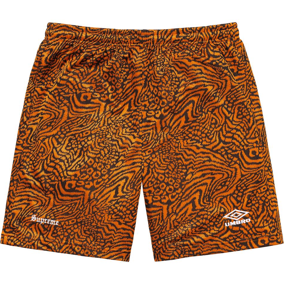 Szorty Supreme Jacquard Animal Print Soccer Pomarańczowe | PL359OR