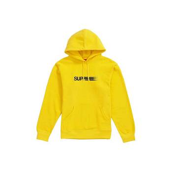 Bluzy Supreme Motion Logo Zakapturzony Żółte | PL264KI