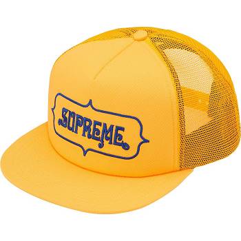 Czapki Supreme Highest Mesh Back 5-Panel Żółte | PL131GL