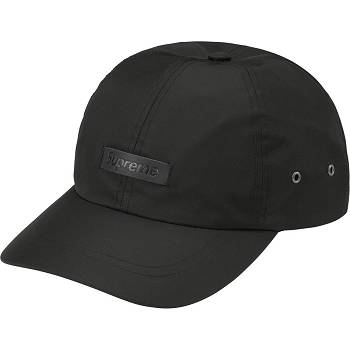 Czapki Supreme Skórzane Patch 6-Panel Czarne | PL121TV