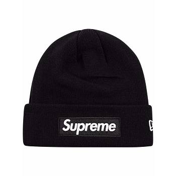 Czapki Supreme x New Era Box Logo Beanie Czarne | PL106HK