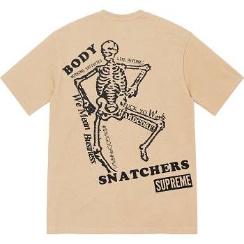 Koszulki Supreme Body Snatchers Tee Brązowe | PL242CE