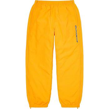 Spodnie Supreme Full Zip Baggy Warm Up Pant Żółte | PL429QZ