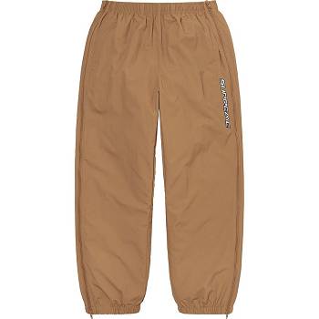 Spodnie Supreme Full Zip Baggy Warm Up Pant Brązowe | PL433TV