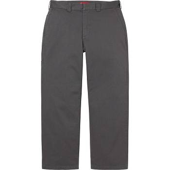 Spodnie Supreme Robocze Pant Szare | PL419JJ